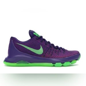 Nike KD 8 Kevin Durant Basketball Shoes Purple Green Sz 4